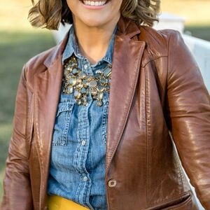 Vintage Remy Leather Blazer Jacket